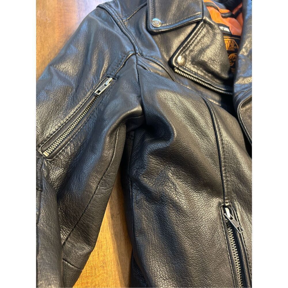 Milwaukee Leather Motorcycle Jacket Zip-Out Liner Women’s Small Black Vented - Picture 11 of 16